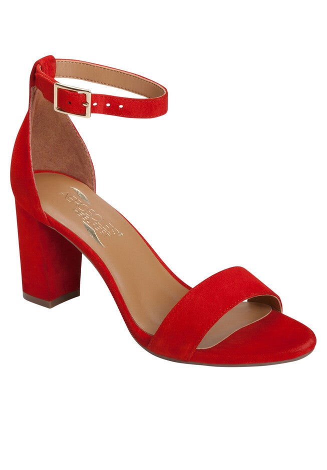 Bird Of Paradise Sandal by Aerosoles®, MID RED SUEDE, hi-res image number null