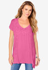 Crochet Swing Tunic, VINTAGE ROSE, hi-res image number null