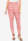 Ankle-Length Essential Stretch Legging, CORAL BOLD IKAT, hi-res image number null
