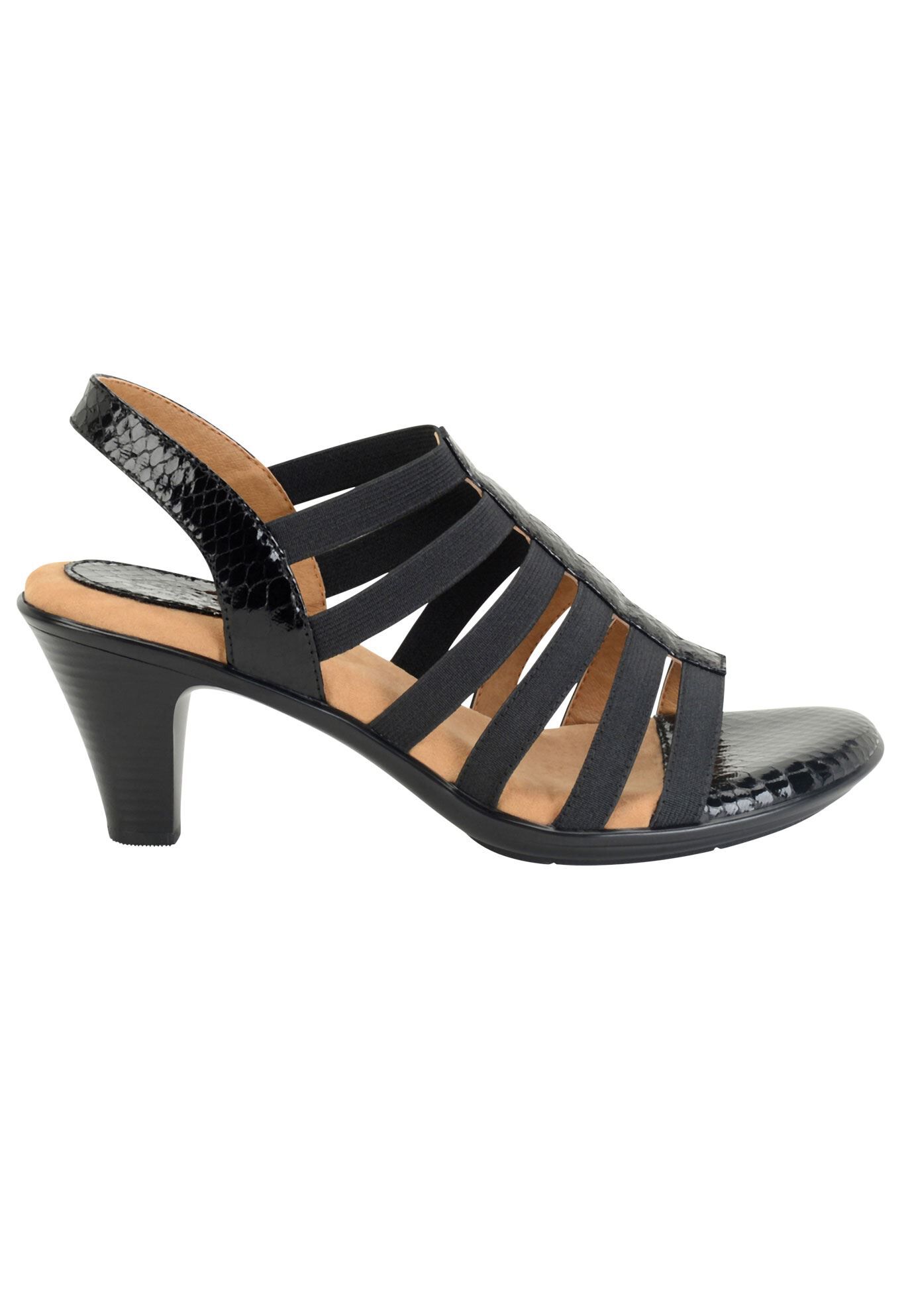 Naples Sandals by Softspots&reg;, BLACK, hi-res image number 0