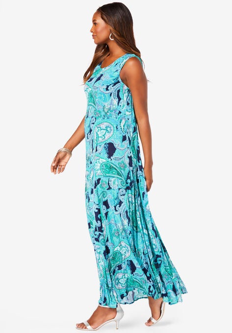 Sleeveless Crinkle Dress, , alternate image number null