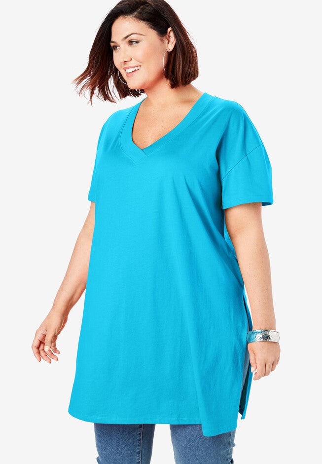 V-Neck Ultimate Tunic, NO COLOR, hi-res image number null