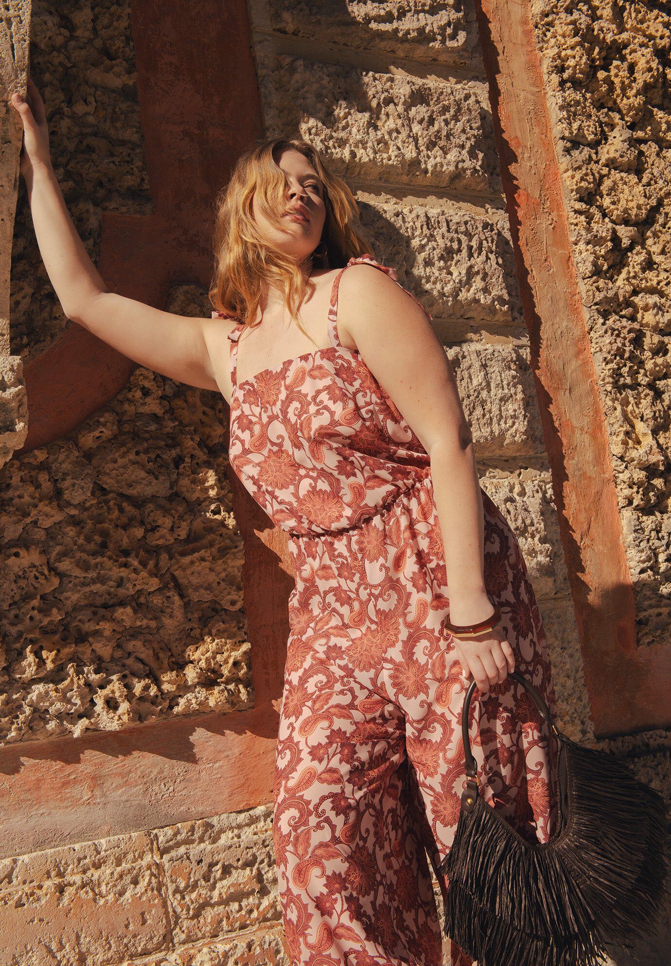 Crinkle Chiffon Jumpsuit, RED LOTUS BAZAAR, hi-res image number 0