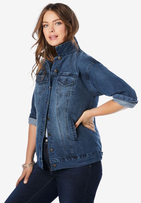 Boyfriend Denim Jacket, , alternate image number null