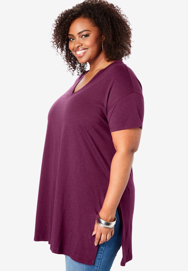 V-Neck Ultimate Tunic, , alternate image number null