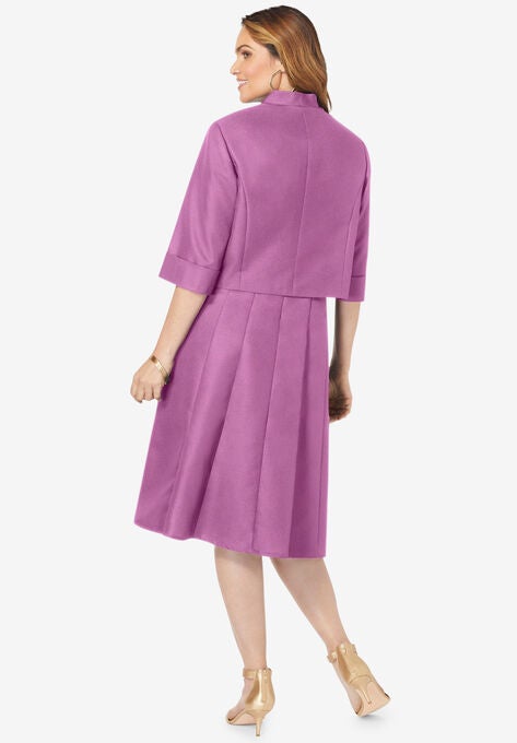 Fit-And-Flare Jacket Dress, , on-hover image number null