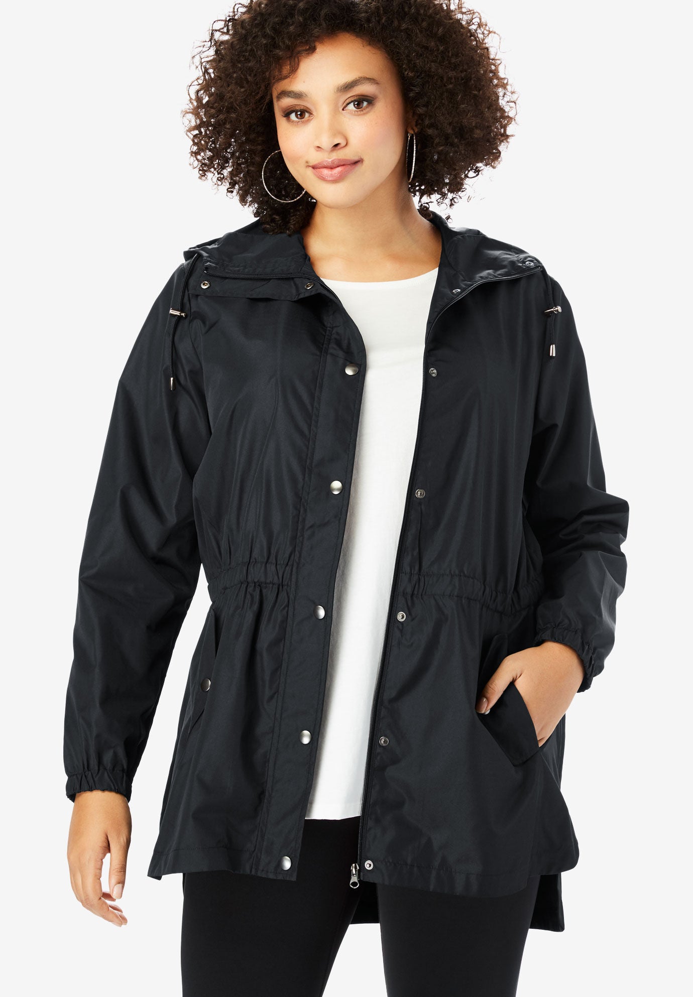 plus size rain jacket