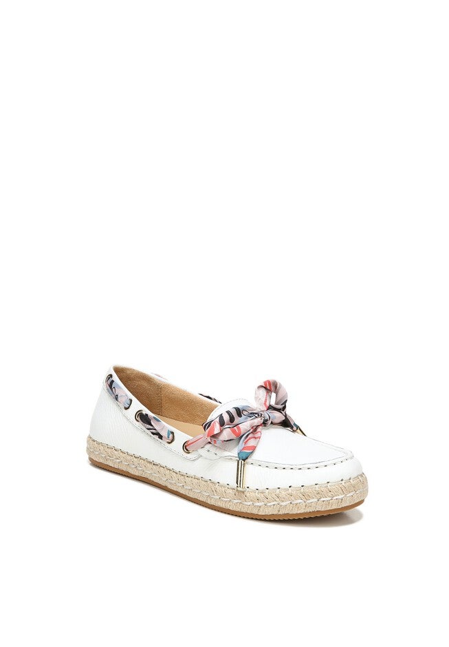 Annabeth Flat Espadrille , WHITE LEATHER, hi-res image number 0
