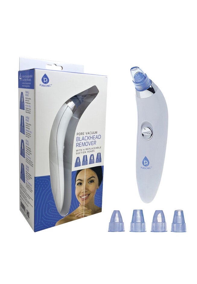 Pore Vacuum Blackhead Remover With 4 Replaceable Suction Heads, O, hi-res image number null