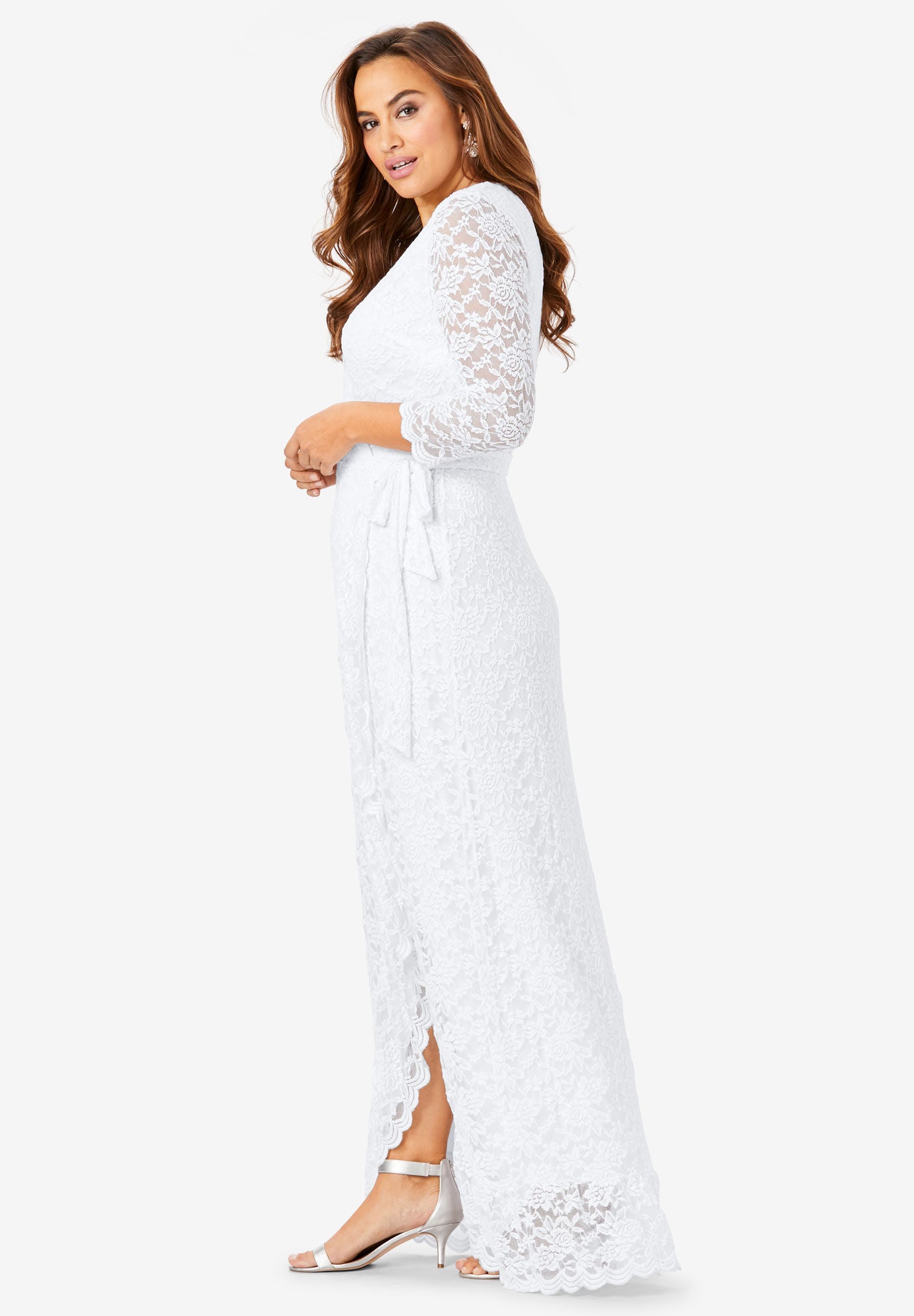 wrap dress lace