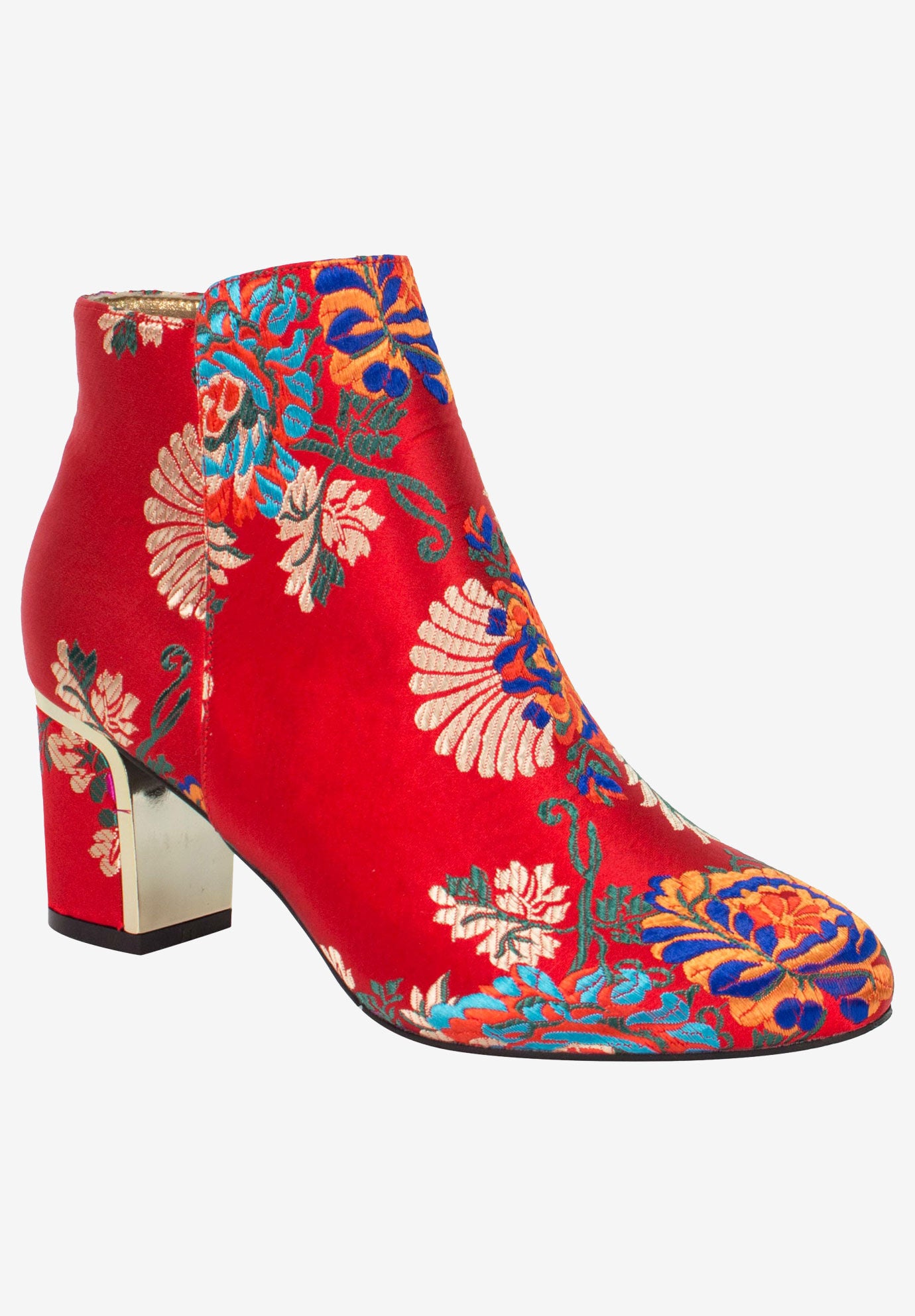 Tunatti Bootie by J.Renee&reg;, RED MULTI, hi-res image number 0