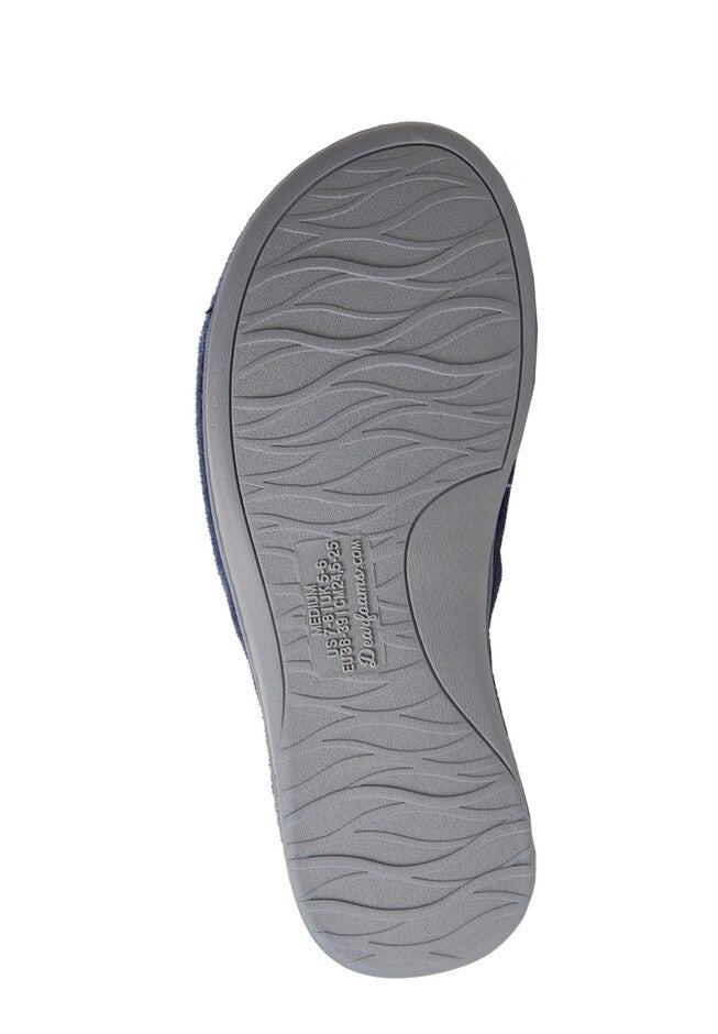 Alice Colorblocked Microfiber Terry Slide by Dearfoams, , alternate image number null