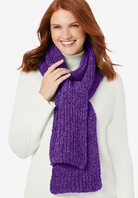 Chenille Scarf, RADIANT PURPLE, hi-res image number null