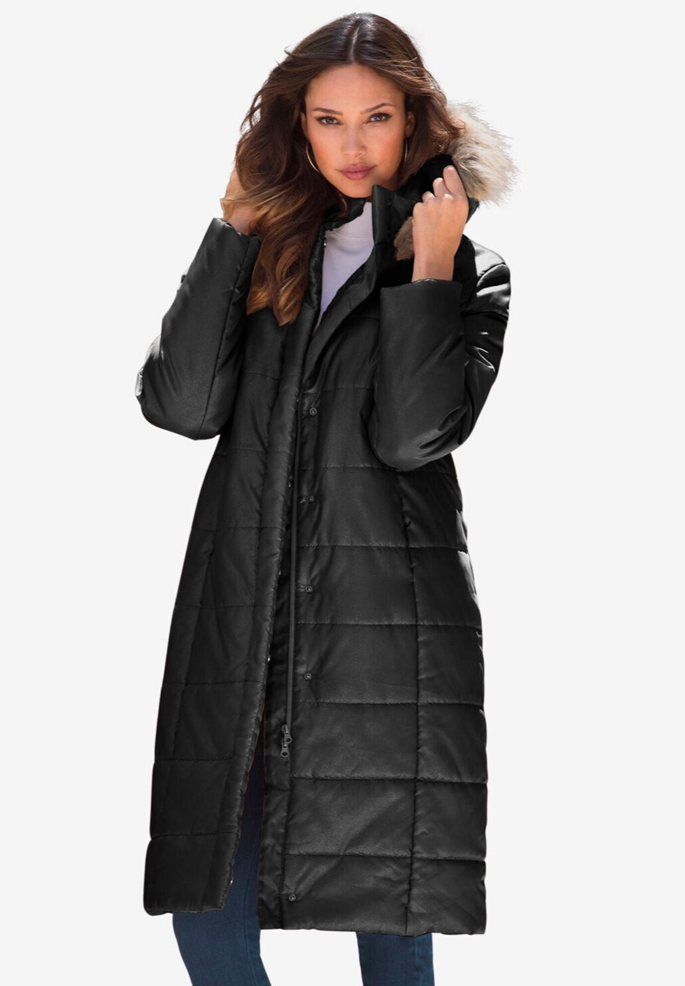 Mid Length Quilted Puffer Jacket Fullbeauty Outlet