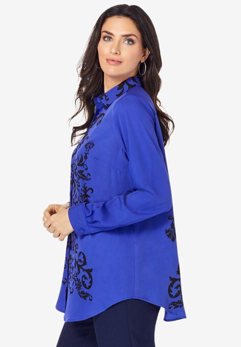 Scroll Print Shirt, , alternate image number null
