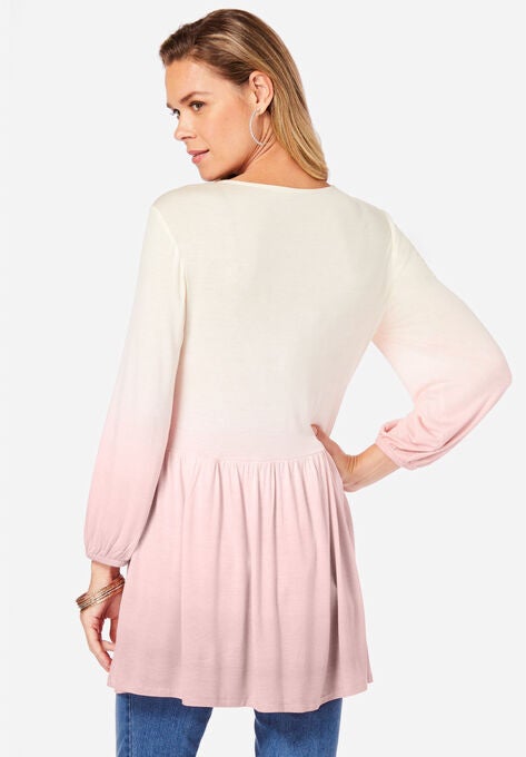 Ombre Fit-and-Flare Ultra Femme Top, , on-hover image number null