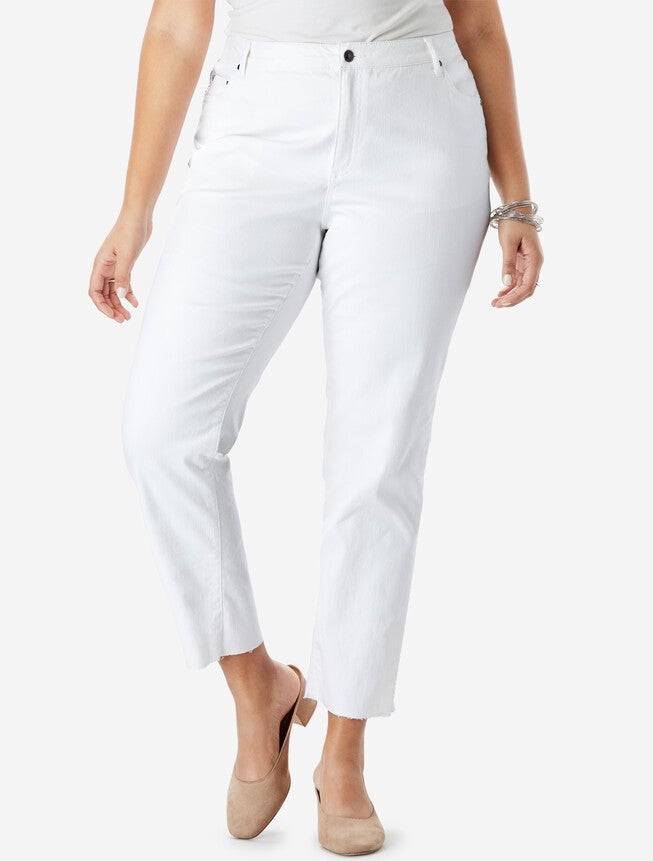 Crop Straight-Leg Jean by Denim 24/7®, NO COLOR, hi-res image number null