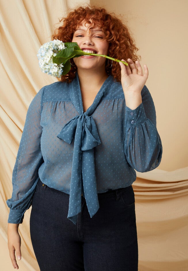 Long Sleeve Bow Top, OASIS, hi-res image number null