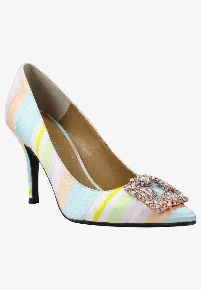 Bilboa Pumps by J. Renee®, PASTEL MULTI STRIPE, hi-res image number null