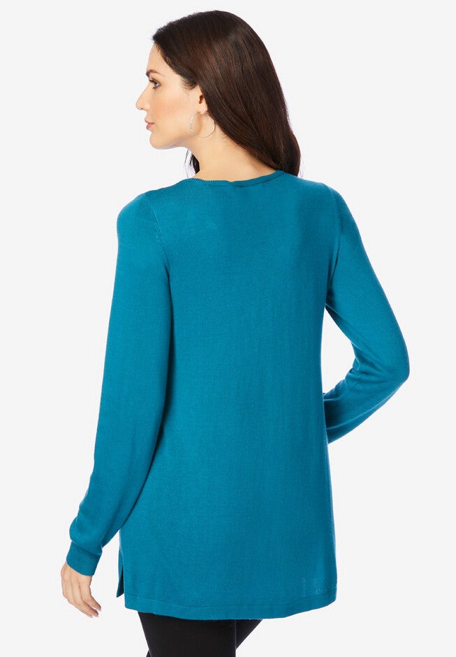 Lace-Applique Pullover Sweater, , on-hover image number 1