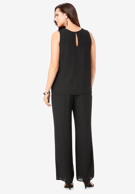 Three-Piece Duster & Pant Suit, , alternate image number null