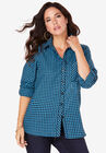 Frankie Big Shirt, BLUE PLAID, hi-res image number null