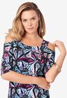 Ultrasmooth® Fabric Cold-Shoulder Maxi Dress, , alternate image number null