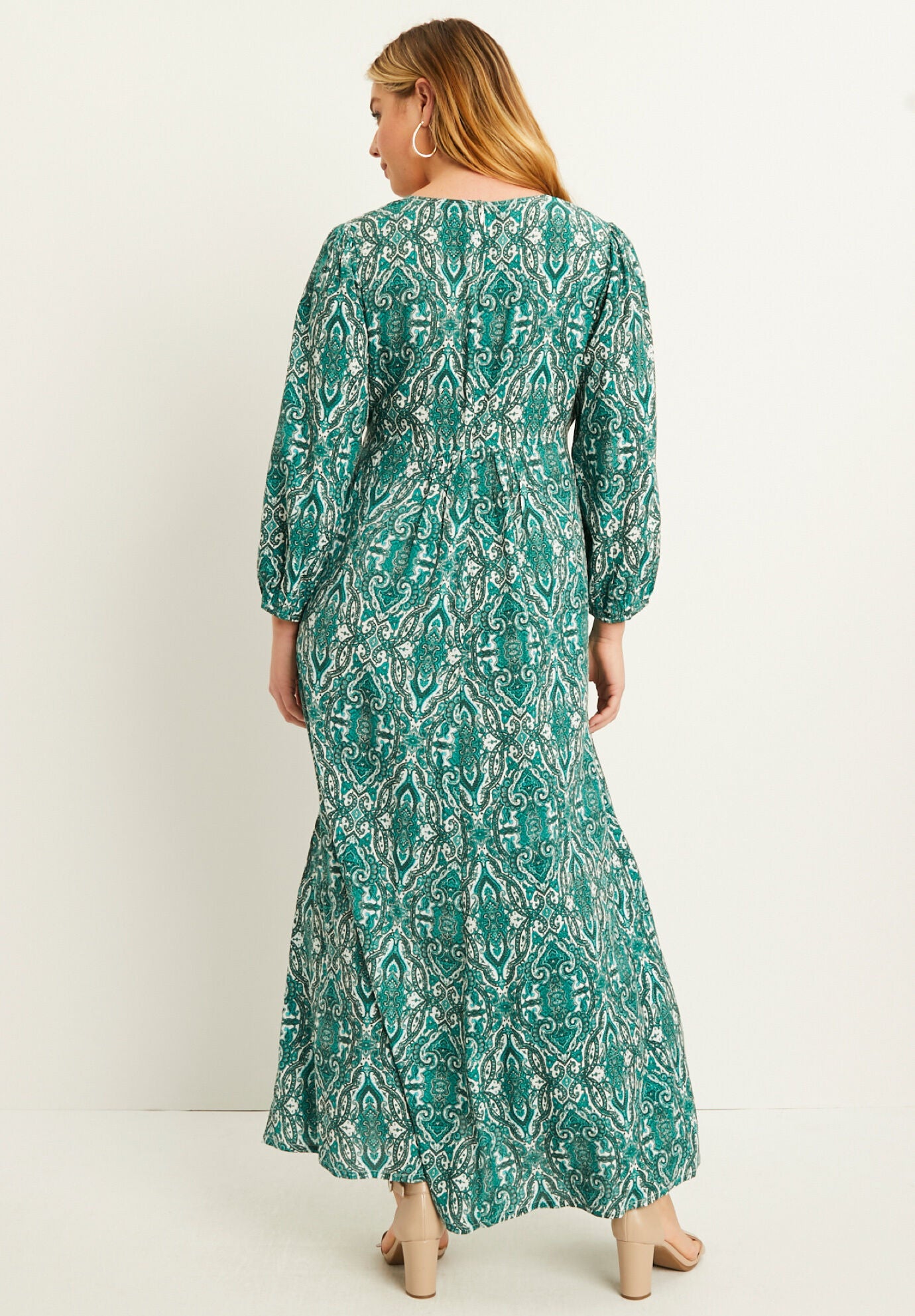 Puff-Sleeve Shirtdress, , on-hover image number 1