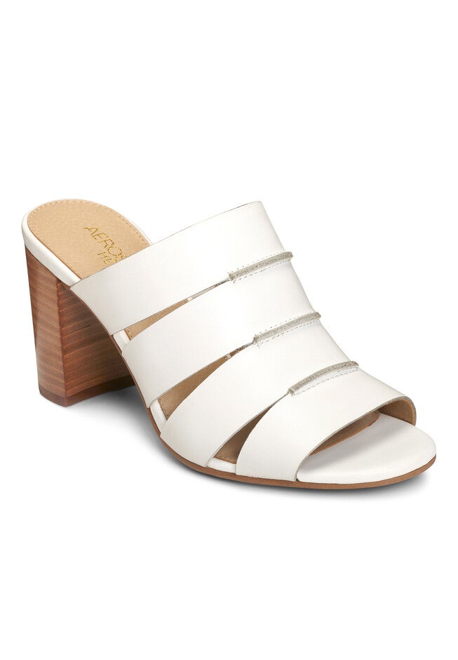 Sky High Sandal by Aerosoles®, WHITE LEATHER, hi-res image number 0