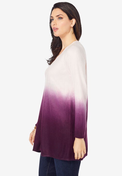 Fine Gauge Ombré Sweater, , alternate image number null