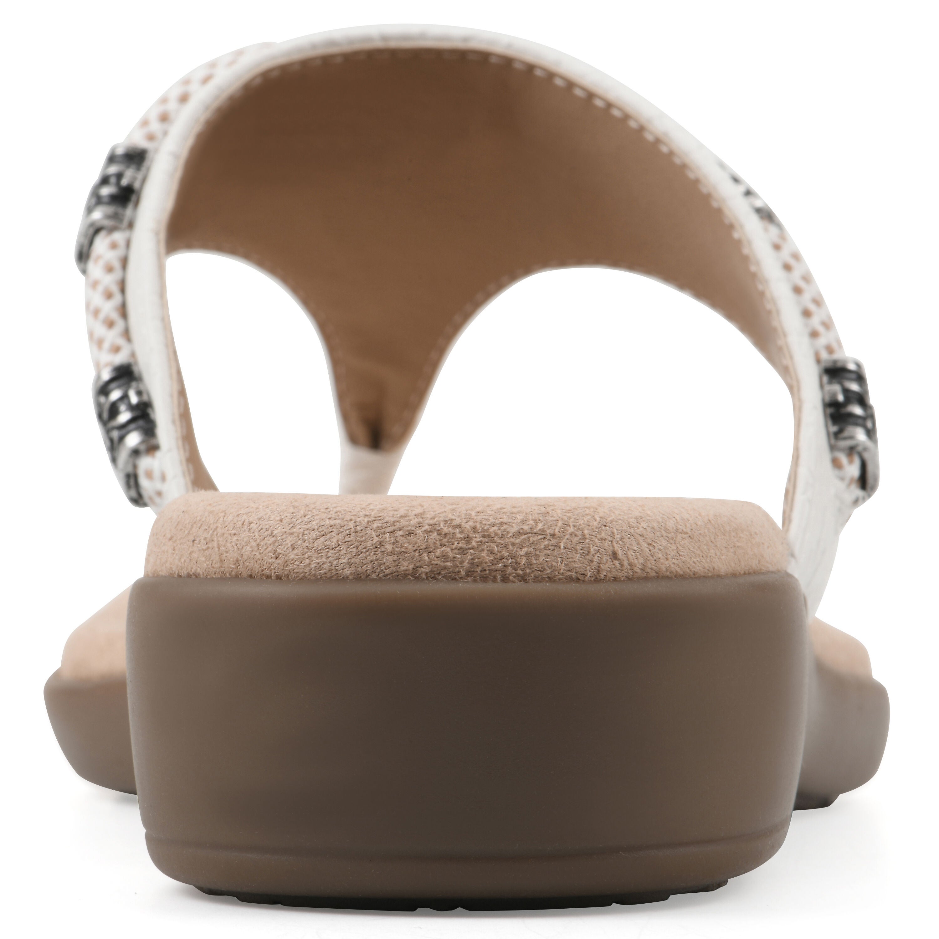 Bainah Thong Sandal, WHITE WOVEN, on-hover image number 1