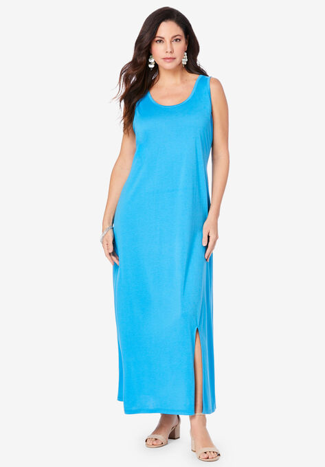 Breezy Knit Maxi Dress, IRIS BLUE, hi-res image number null