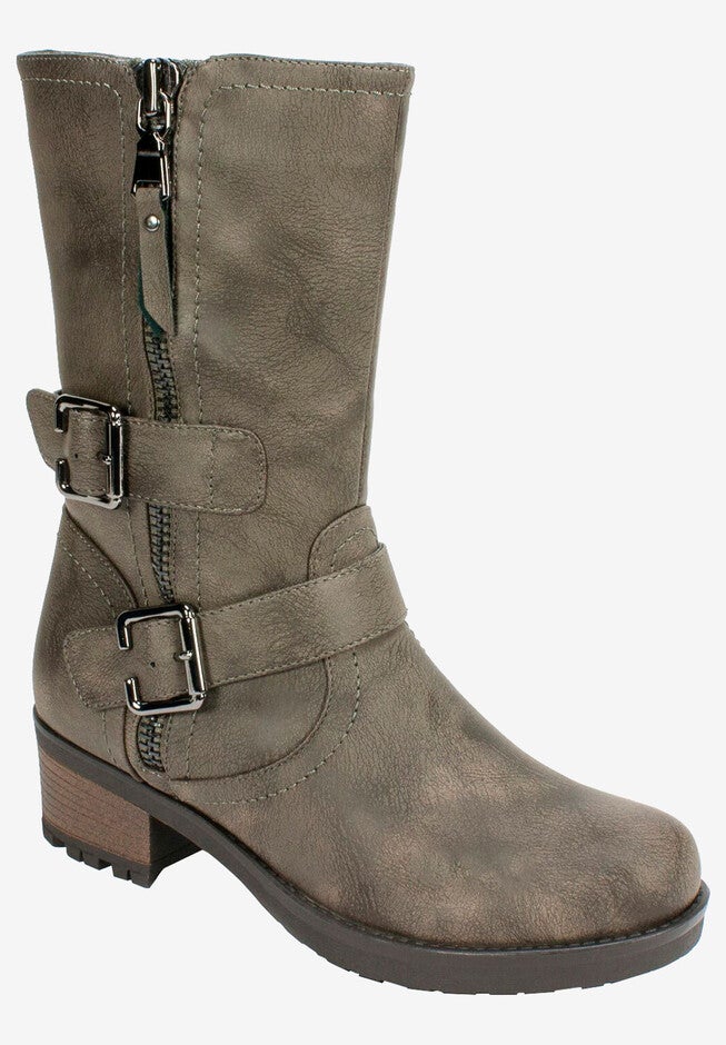 Birch Boots by White Mountain, STONE SUEDED SMOOTH, hi-res image number null