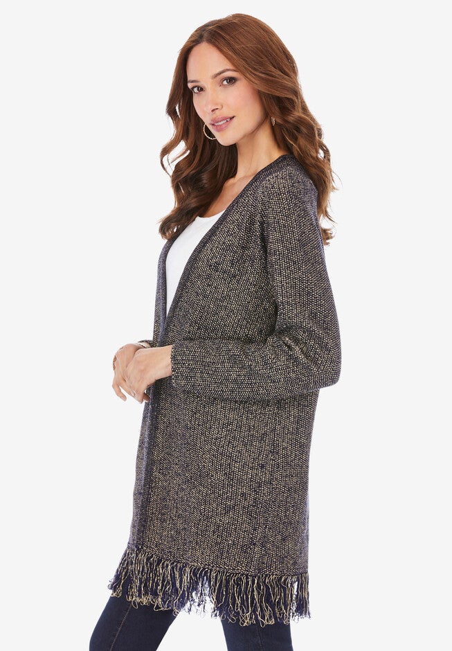 Fringe Cardigan, , alternate image number null