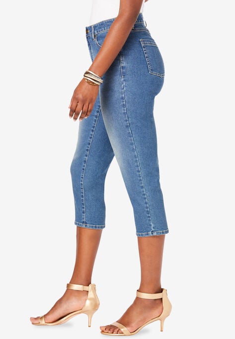 Denim Capri, , alternate image number null