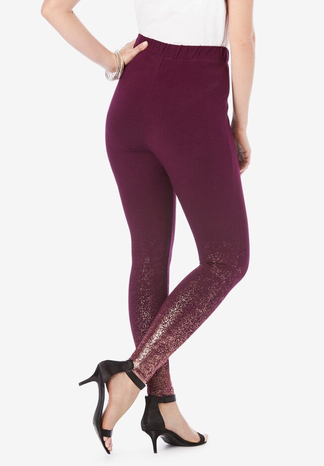 Metallic-Ombré Print Legging, , on-hover image number 1