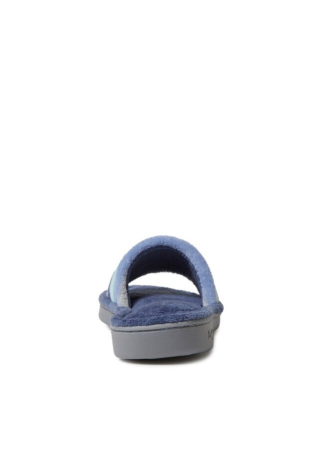 Alice Colorblocked Microfiber Terry Slide by Dearfoams, , on-hover image number null