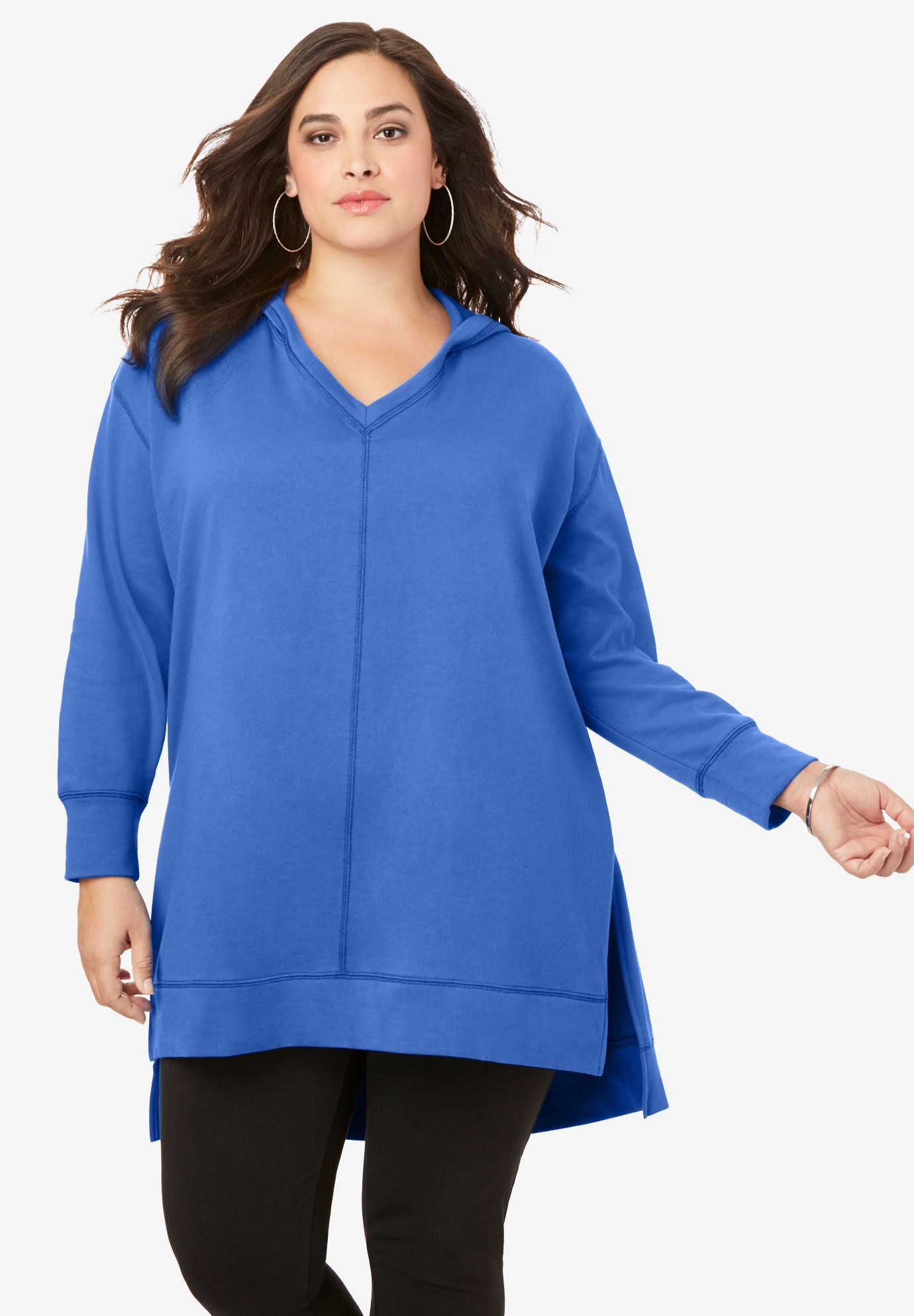 short sleeve hoodie womens plus size