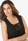 Crochet-Trim Lounge Set, , alternate image number null