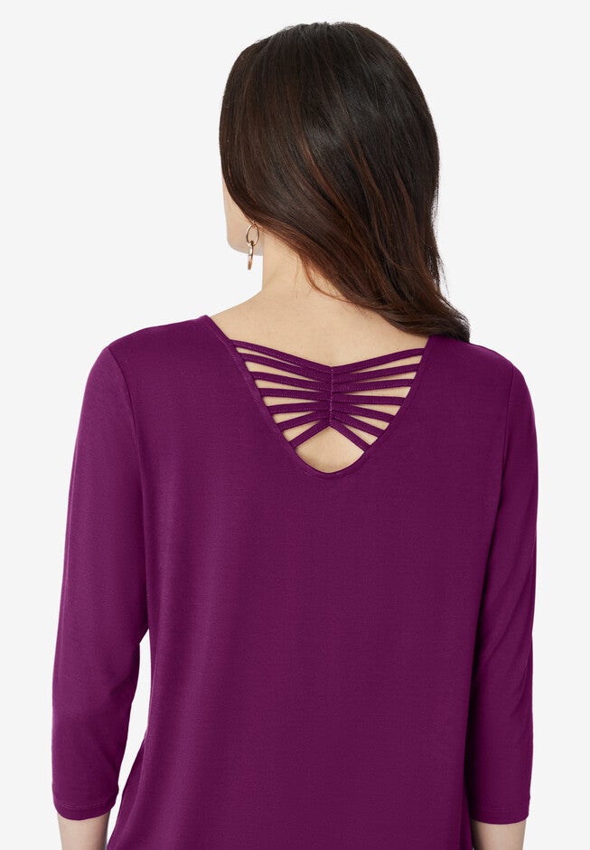 Cutout Detail Ultra Femme Tunic, , alternate image number null