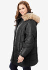 Classic-Length Puffer Jacket with Hood, , on-hover image number null