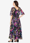 Floral Print Empire Gown, , on-hover image number null