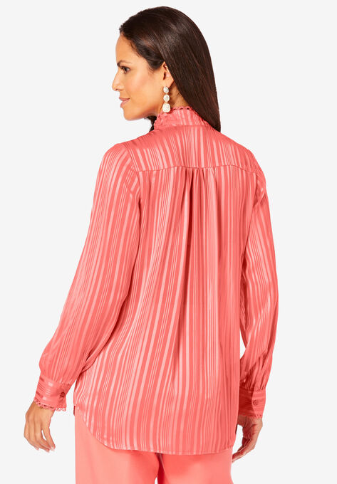 Shadow-Stripe Big Shirt, , on-hover image number null