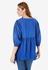 Eyelet Peasant Tunic, , on-hover image number null