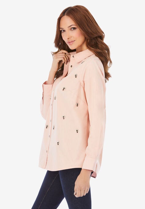 Gem Stud Big Shirt, , alternate image number null