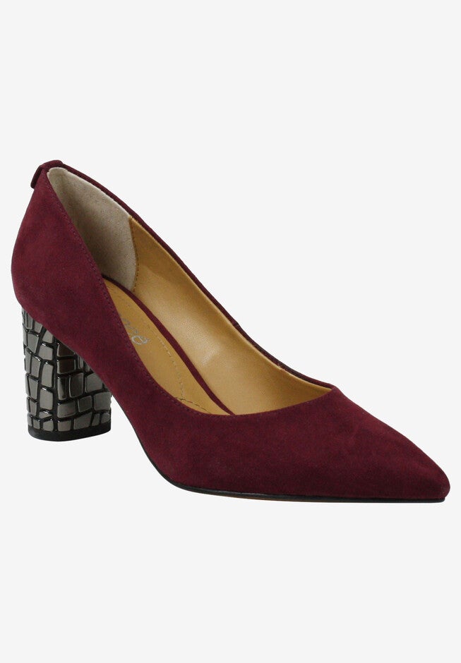 Vaneeta Pump , BURGUNDY SUEDE, hi-res image number 0