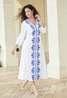 Embroidered Long Dress, , alternate image number null