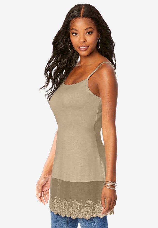 Lace-Hem Camisole, , alternate image number 2