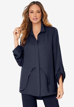 Georgette Overlay Big Shirt