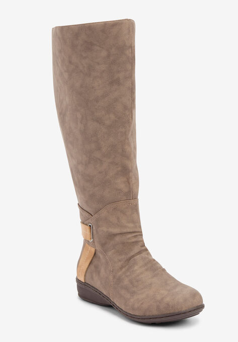 The Indie Wide Calf Boot, DARK TAUPE, hi-res image number null